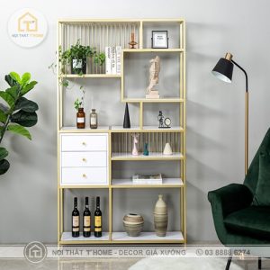 KỆ TRANG TRÍ KHUNG SẮT - KTT-08